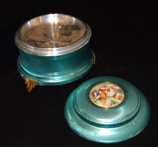 Vintage Metal Powder Puff
