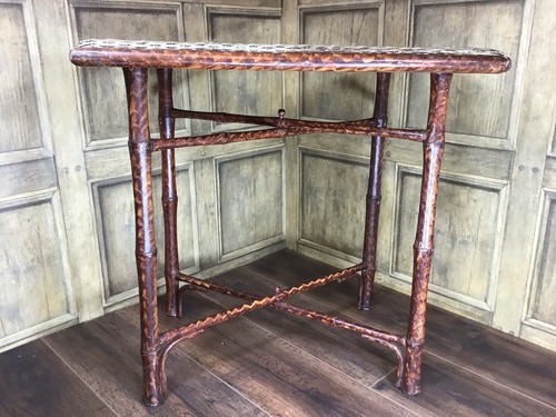Vintage folding bamboo side - folding,