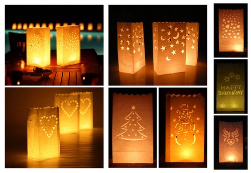 Luminary paper candle bag - paper,