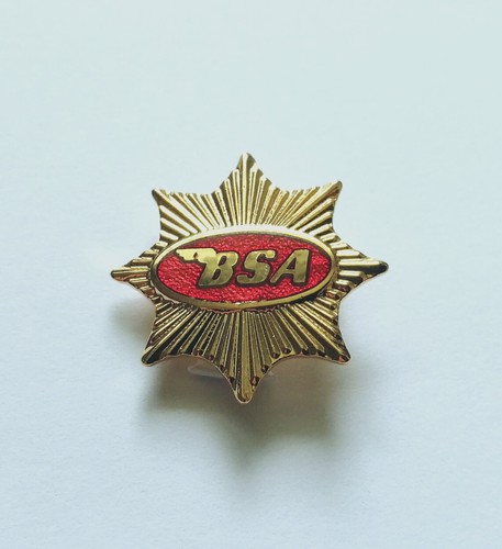 Bsa enamel lapel pin badge - pin, cap