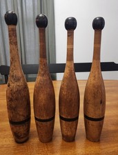 4 Antique Vintage Wooden