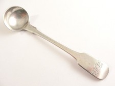 Channel Island Silver MUSTARD SPOON c1820  Maker JQJ