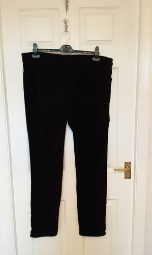 Black velvet trousers dickins - velvet, trousers,