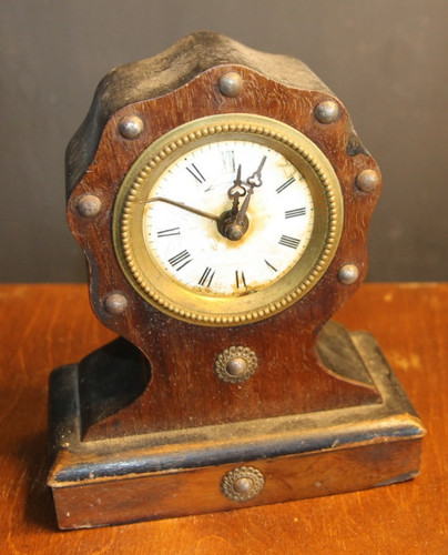 Antique french mantel - antique, clock