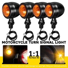 4X Black Motorcycle Turn