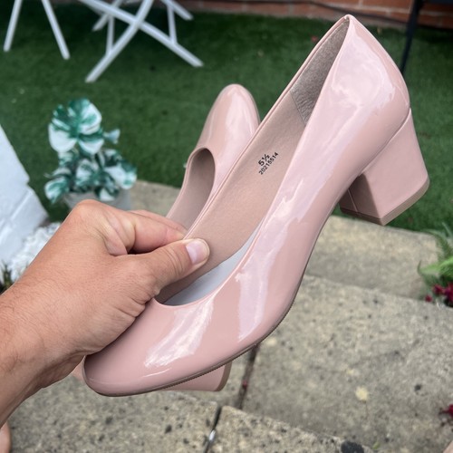 Wide fit nude leather - m&s,