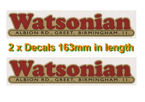Watsonian decals vintage - x,