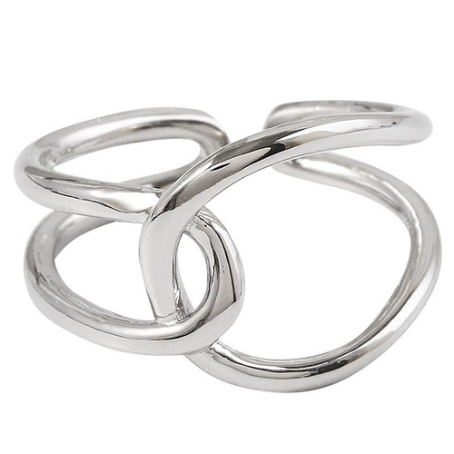 Knot thumb ring - ring, sterling