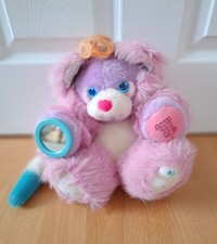 Vintage 1989*Matchbox*Pink/Purple 'Brush A Loves' Bear Brushaloves**VGC**