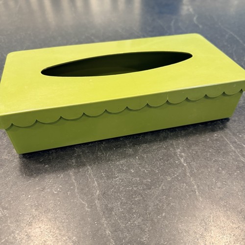 Vintage avocado green tissue - avocado,