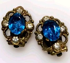 Vintage Bright Blue Filigree
