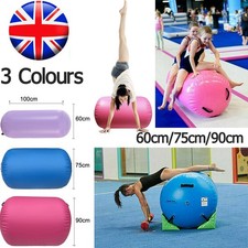 Inflatable Gymnastic Air Barrel  Track Tumbling Mat w/E-Pump Gym Training Yoga