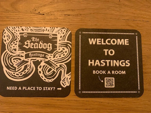 Seadog hastings beer - seadog, mats