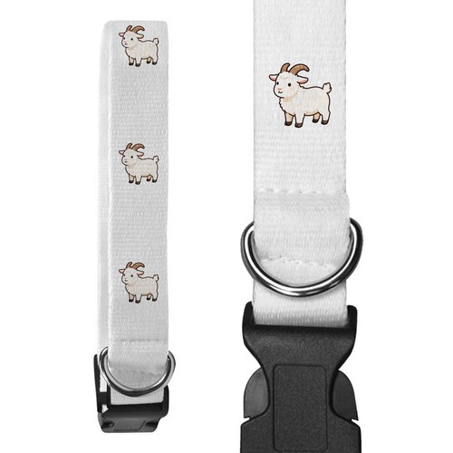 Chibi goat dog collars - goat',