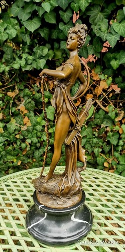 Woman bronze sculpture - bronze, female