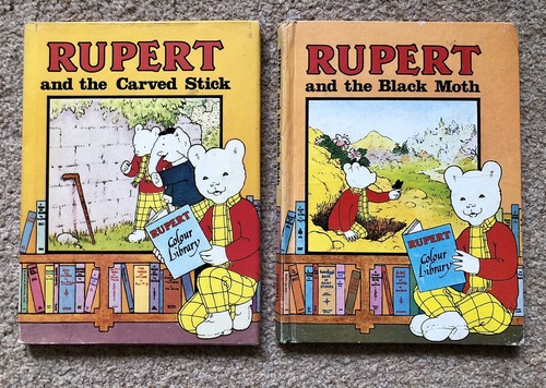 Two vintage 1976 rupert bear - vintage,