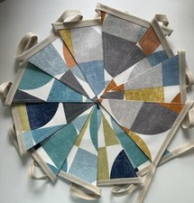 Handmade Oilcloth Bunting -