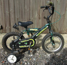 Bumper Commando Boys Girls Bike Bicycle Stabilisers Bottle Holder 14 ins Wheels