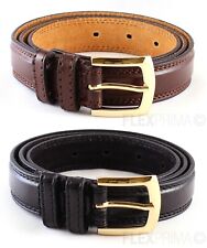 NEW MENS BROWN BLACK LEATHER