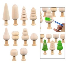 10 Pieces Unfinished Wood Tree