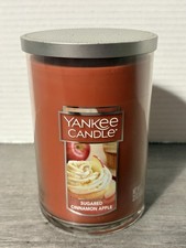 Yankee Candle Sugared Cinnamon Apple Original Large Scented Jar Candle 22 oz