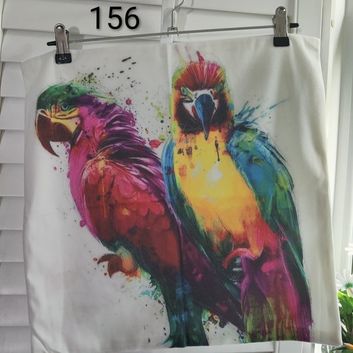 Parrots watercolour style