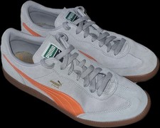 PUMA Delphin Grey/Orange Men's Trainers UK Size 9 - Excellent Condition
