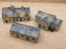 (150) N Gauge resin buildings (3) - fully painted