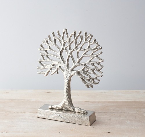 Silver tree life ornament - silver,