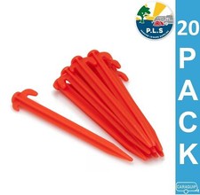 20 x Plastic Tent Peg Lightweight Strong Camping Awning Caravan VW Motorhome
