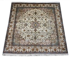 Kashmir Silk Carpet 185X185 Cm