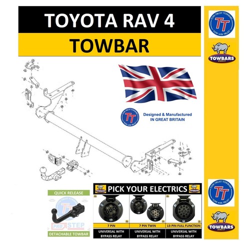 Detachable towbar for toyota - detachable,