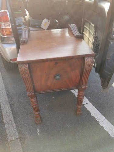 Antique georgian bedside table - georgian,