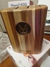 MAUVIEL 1830 COPPER ACACIA KNIFE BLOCK (KNIVES NOT INCLUDED) RRP £69.99 KITCHEN