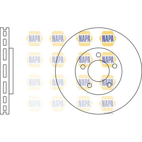 Brake discs vented for - 2x,