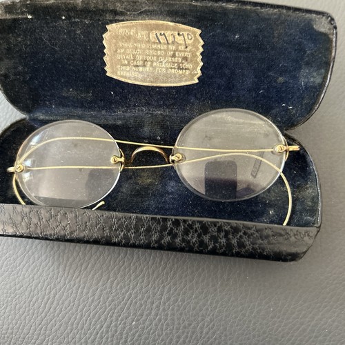 Antique rimless spectacles - antique,