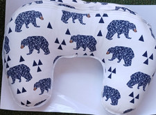 Breast Feeding Maternity Nursing Pillow U Shape Deluxe  - Elephant design. 