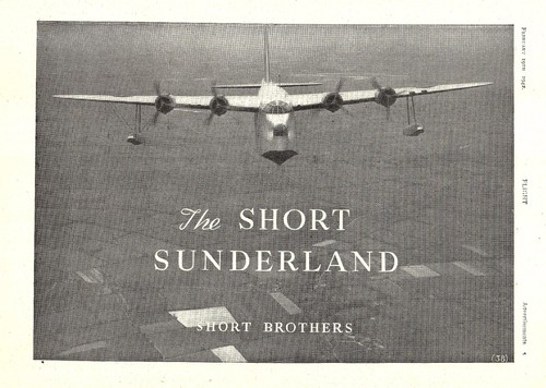 1942 short sunderland - 1942, flying