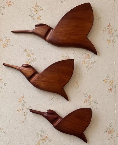Vintage carved wooden - vintage, flying