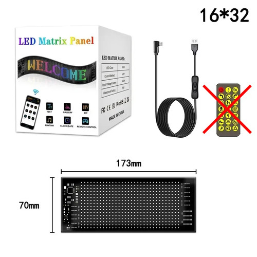 Led matrix car - car, usb