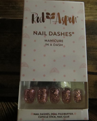 Red aspen nail dashes - red,