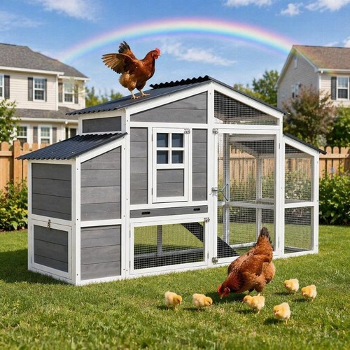 Large wooden chicken - coop, 81