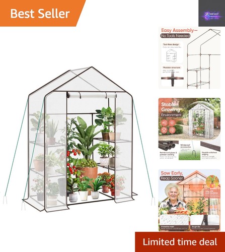 Large walk greenhouse - walk-in, with