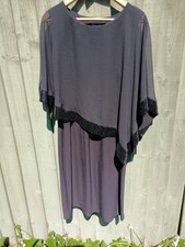 Black sequin cape dress sheer