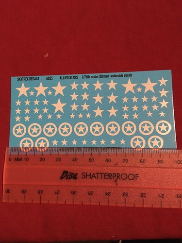 Allied stars decals - 1/76,