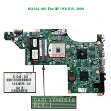 Motherboard For HP Pavilion DV6-3000 - 631042-001 Socket INTEL