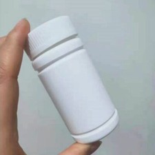 10Pcs Empty Medicine Bottles Capsule Pill Tablet Container White Plastic Holder
