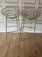 A Pair If Good Quality Sturdy  Bar Stools Breakfast Bar Stools