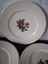 3 x Wedgwood Moss Rose Dinner