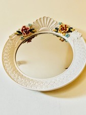 Capodimonte porcelain mirror - capodimonte,